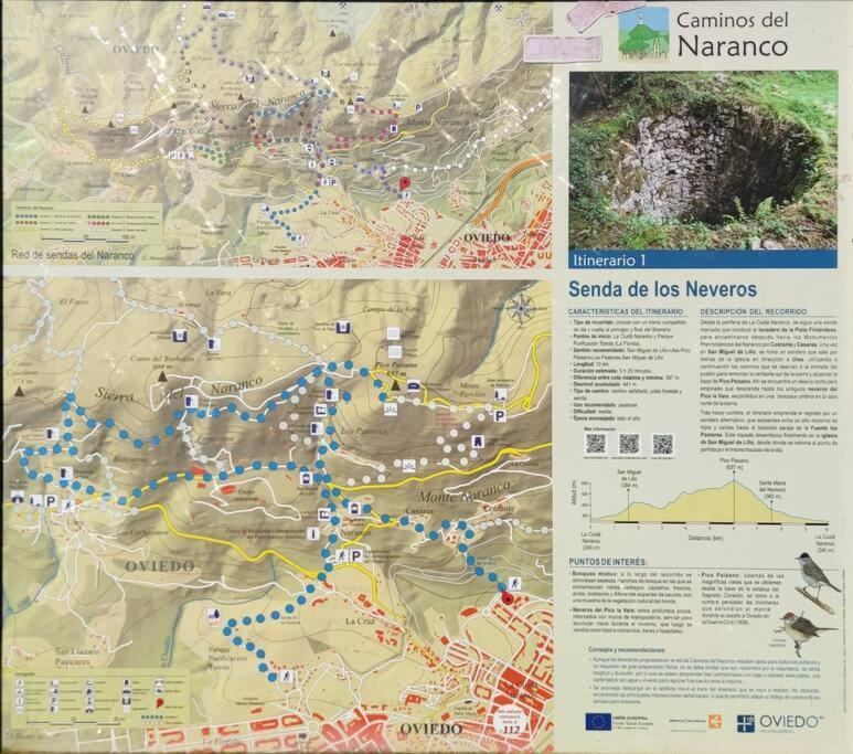 奥维耶多Atico Mirador Del Naranco, Parking Gratuito, Wifi, Zona Residencial公寓 外观 照片